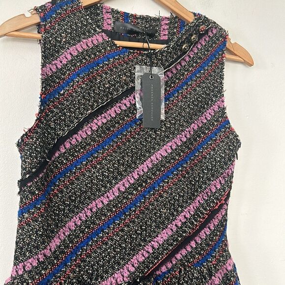 Proenza Schouler Tweed Midi Asymmetric Dress 10 NWT - Picture 3 of 14